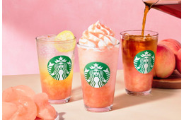 スタバ、新作「ヘブンリー ピーチ フラペチーノ」含む桃が主役の限定ビバレッジ3種登場