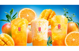 ゴンチャ新作「FRESH マンゴー＆オレンジ」たっぷり果肉で果物を頬ばるかのような飲みごたえ