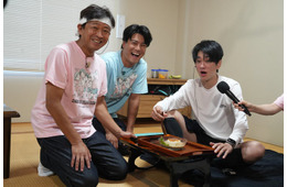 城島茂＆SixTONES森本慎太郎、サプライズ登場 チャリティーランナー・SUPER EIGHT横山裕に“差し入れ”【24時間テレビ48】