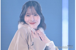 本田紗来、首元ファーのキャメルコートで冬先取り【TGC2025A/W】