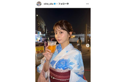 沖田愛加アナ、ノースリーブで素肌際立つ「上品で魅力的」「可愛い」と反響