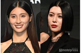 土屋太鳳、背中ざっくりドレス姿披露 三吉彩花は透けタイツから美脚大胆見せ【「今際の国のアリス」シーズン3】