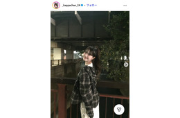 美人インフルエンサー、ミニスカコーデで紅葉満喫「センス最強」「脚長い」の声