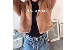 大人のふわふわアウター。今季のねらい目は【GU】ファーブルゾン！着心地とトレンド感が嬉しい 【40代の毎日コーデ】