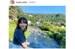 元AKB48小林茉里奈アナ、サッカー選手夫＆0歳息子との3ショット公開「鼻がそっくり」「美男美女」と反響