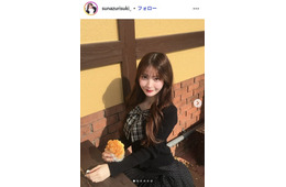 仮面高校生の妹で話題・すなずりかりん、ミニスカでスラリ美脚輝く「風が強くてスカート押さえるのに必死でした」