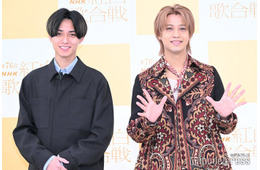 【紅白本番】King ＆ Prince高橋海人、曲前にミッキーマウスと微笑ましいやり取り 3年ぶり2人体制初の出場