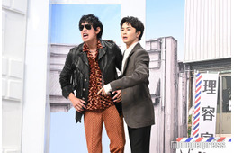 中島歩＆草川拓弥（超特急）、会見冒頭約5分の寸劇で走り回る 中島が年末忘年会で企画【俺たちバッドバーバーズ】