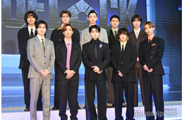 高橋文哉、櫻井海音、なにわ男子・高橋恭平ら、実写映画「ブルーロック」製作報告会にキャスト10人集結 公開日は8月7日に決定