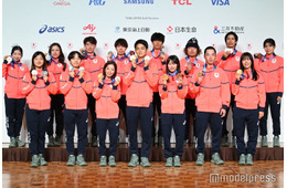 坂本花織選手・鍵山優真選手・村瀬心椛選手ら「ミラノ・コルティナ五輪」メダリストが帰国報告 日本勢は冬季最多の24個メダル獲得【TEAM JAPAN 帰国時記者会見】