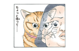 いつの間にかしっぽが２本に…動揺していたら人間にぶつかり、猫と人が入れ替わる!?【かのこちゃんとマドレーヌ夫人 #９】