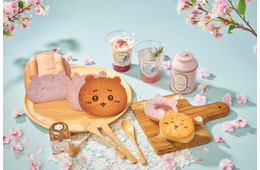 ちいかわベーカリー、“さくら”コンセプトの春メニュー ピンク色の食パンやさくらソーダなど