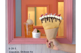 原宿に「クレープとエスプレッソとジェラートと」パリパリ生地＆多彩なフレーバーのデザート体験提供