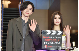 なにわ男子・道枝駿佑、映画館ではブラックコーヒー派「大人！」生見愛瑠が感心 新オープンのTOHOシネマズ大井町に登場【君が最後に遺した歌】