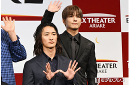 Snow Man岩本照、ミュージカルで「10キロ痩せることも」体作り明かす 三代目JSB岩田剛典「勉強になります！」【EXシアター有明オープニングラインナップ発表会】