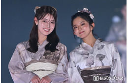 阪口珠美＆鈴本美愉、淡色浴衣で可憐にランウェイ「坂道OGの並び胸アツ」「ビジュが爆発してる」とファン悶絶【関コレ2026S/S】