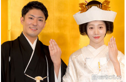 元乃木坂46能條愛未＆中村橋之助、和装の神前式ショット公開 紋付羽織袴・白無垢姿に「なんて美しい夫婦ショット」「映画を観てるよう」の声