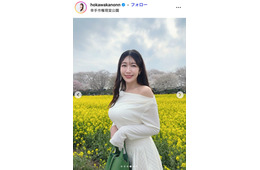 “身長170cm”美人気象予報士、美ボディ際立つノースリ姿披露でファン歓喜「ビールの飲みっぷりが最高」「ドキドキしちゃう」