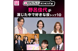 “野呂佳代が演じた中で好きな役”トップ10を発表【モデルプレスランキング】