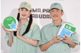 八木莉可子＆吉田鋼太郎、この夏行きたい場所は？爽やかなユニフォーム姿も披露