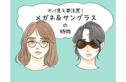目元が一気に老けて見える…。おばみが強くなるメガネとサングラス