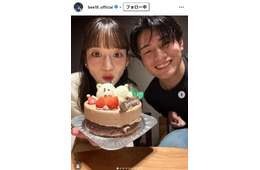 サッカー日本代表・上田綺世選手、28歳誕生日の家族3ショット公開「ハッピーオーラが溢れてる」「娘ちゃんもおめかししてて可愛い」の声