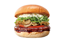 ゼッテリア「和バーガーフェア」第一弾は「山葵タルタル舞茸ビーフバーガー」 本わさびの辛み×濃厚てりやきが好相性