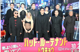 小栗旬・間宮祥太朗・リヴ・モーガンら豪華11人が歌舞伎町に集結【「バッド・ルーテナント：トウキョウ」TOKYOプレミア】