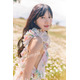 日向坂46河田陽菜、花畑でシフォンドレス纏う 2nd写真集特典ポストカード第1弾公開【テイクオフ】