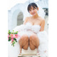 グラドル卒業発表の西永彩奈、ウエディングドレス風衣装で「週プレ」登場 スレンダーボディに釘付け