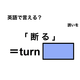 英語で「断る」は何て言う？