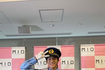 山下幸輝、1日警察署長に就任で制服姿披露 地元でのイベントに喜び 画像
