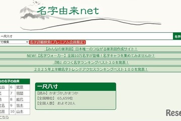 全国に20人しかいない「一尺八寸」名字トレンドランキング 画像