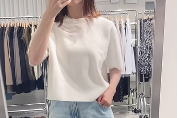大人の白Ｔ×デニム。【ユニクロ新作】なら40代のコンプレックスを抜かりなくカバー【40代の毎日コーデ】 画像