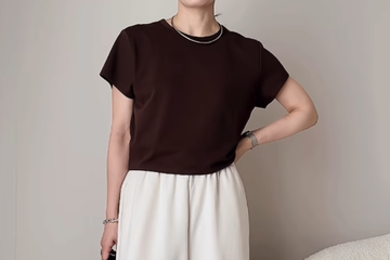 えっ⁉上下【ユニクロ】ですか？低身長さんでもバランスがとれる夏の上品スタイル【40代の毎日コーデ】 画像