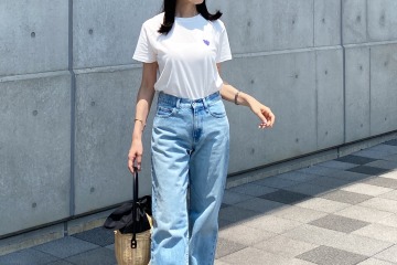 夏の王道鉄板コンビ！白T×デニムを大人が着こなす秘訣とは【40代の毎日コーデ】 画像