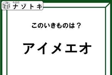 クイズです！「この生き物はなに？」あるのはア行とマ行ですね。ん、よく見ると違うぞ！【難易度LV２.・甘口】 画像