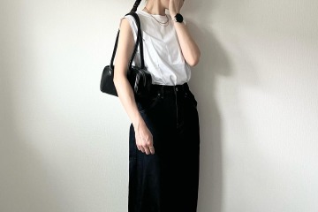 上下【ユニクロ】で完成。名品デニムで魅せるシンプル都会派バランス【40代の毎日コーデ】 画像