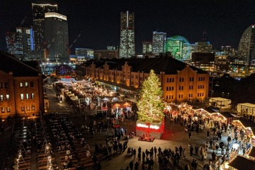 横浜赤レンガ倉庫のクリスマスマーケット、11月21日から 海と煌めきの中で飲食・物販を満喫 画像