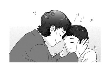 静かにママを待っている入院中の男の子。面会時間ギリギリにやって来たママに嬉しそうな顔！【チャイルドリリーバー  #13】 画像