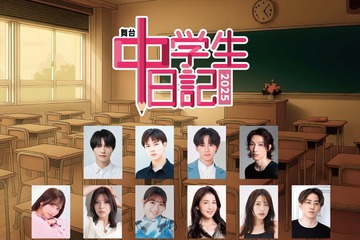 昭和の名作ドラマ、令和7年に蘇る 舞台「中学⽣⽇記2025」上演決定 画像