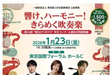 都民コンサート「きらめく吹奏楽」1/23、1,500名招待 画像