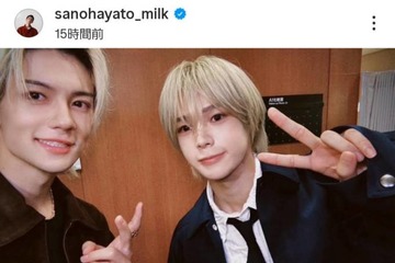 佐野勇斗、＆TEAM・Kとの2SHOTにファン歓喜「さすがに眼福すぎて滅」「目が喜んでます」 画像