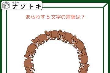 クイズです！「あらわす５文字の言葉は？」この動物がどうなってる？【難易度LV２.・甘口】 画像