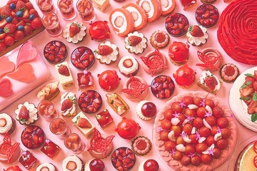 ヒルトン京都のイチゴスイーツビュッフェ、贅沢なケーキやタルトで甘美な世界に“メロメロ”に 画像