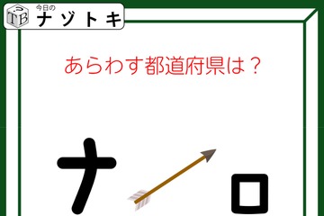 クイズです！「この図が表す都道府県はどこ？」カタカナのように見えますが、角度を変えて考えてみましょう【難易度LV３.・中辛】 画像