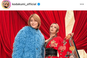 倖田來未、氷川きよしと仲良くパシャリ！『FNS歌謡祭』オフショに反響「大好きなコンビ」「眩しいです」 画像