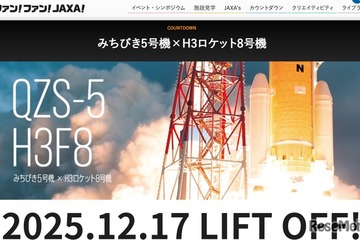 JAXA「みちびき5号機」打上げライブ中継12/17 画像