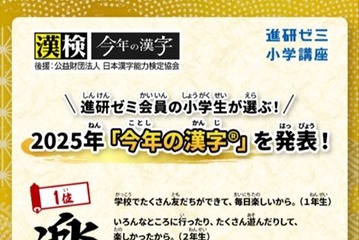 小学生が選ぶ「今年の漢字」熊は2位…1位は？ 画像