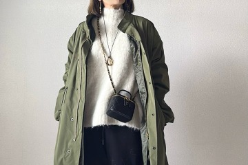 【ユニクロ】ボアスウェットがやっぱり暖かい×ミリタリーコートでこなれ感たっぷりの大人カジュアルに【40代の毎日コーデ】 画像